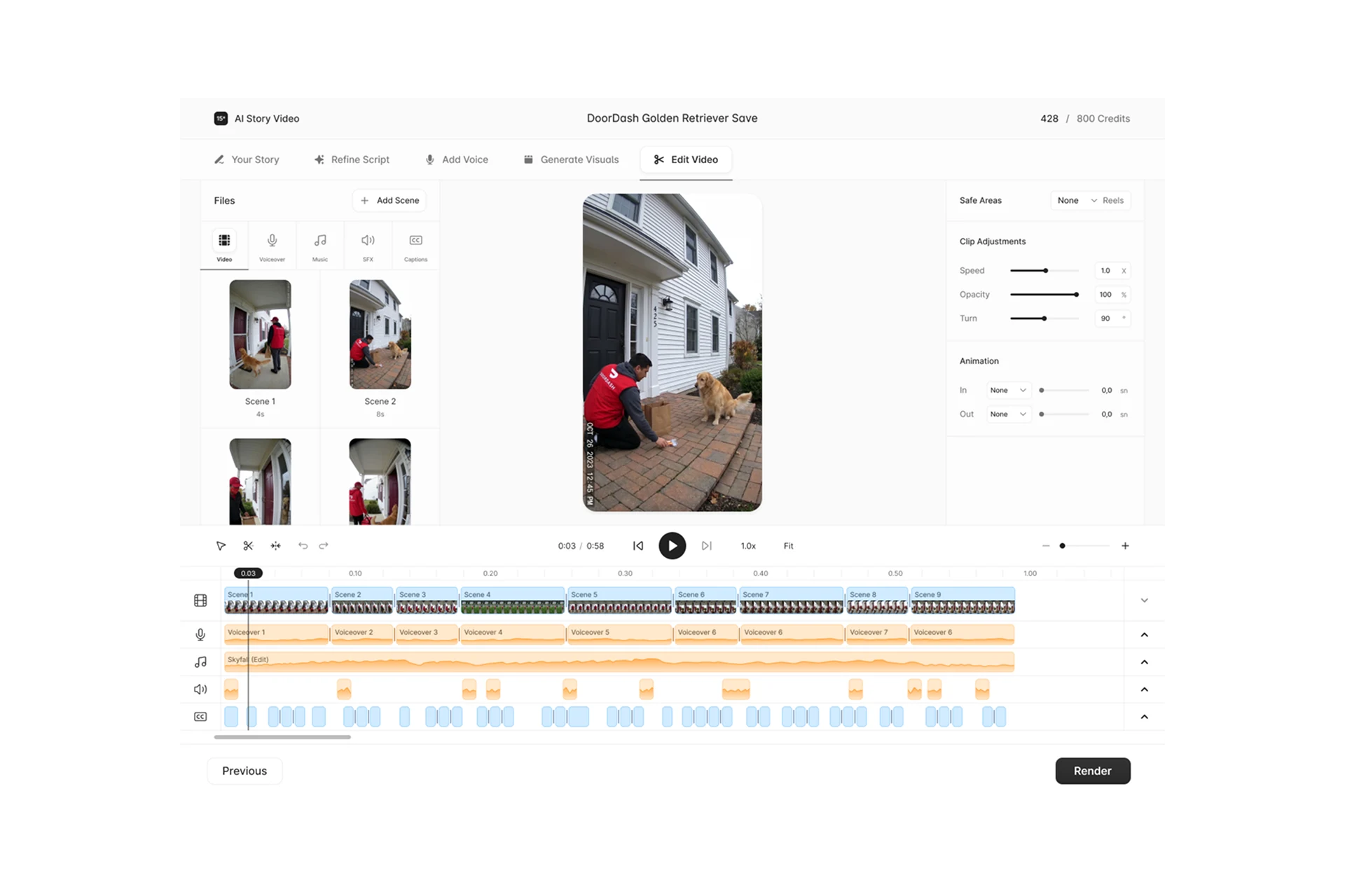 15* VIDEO EDITING Video Editing & Creative Tool UI Design Preview 1